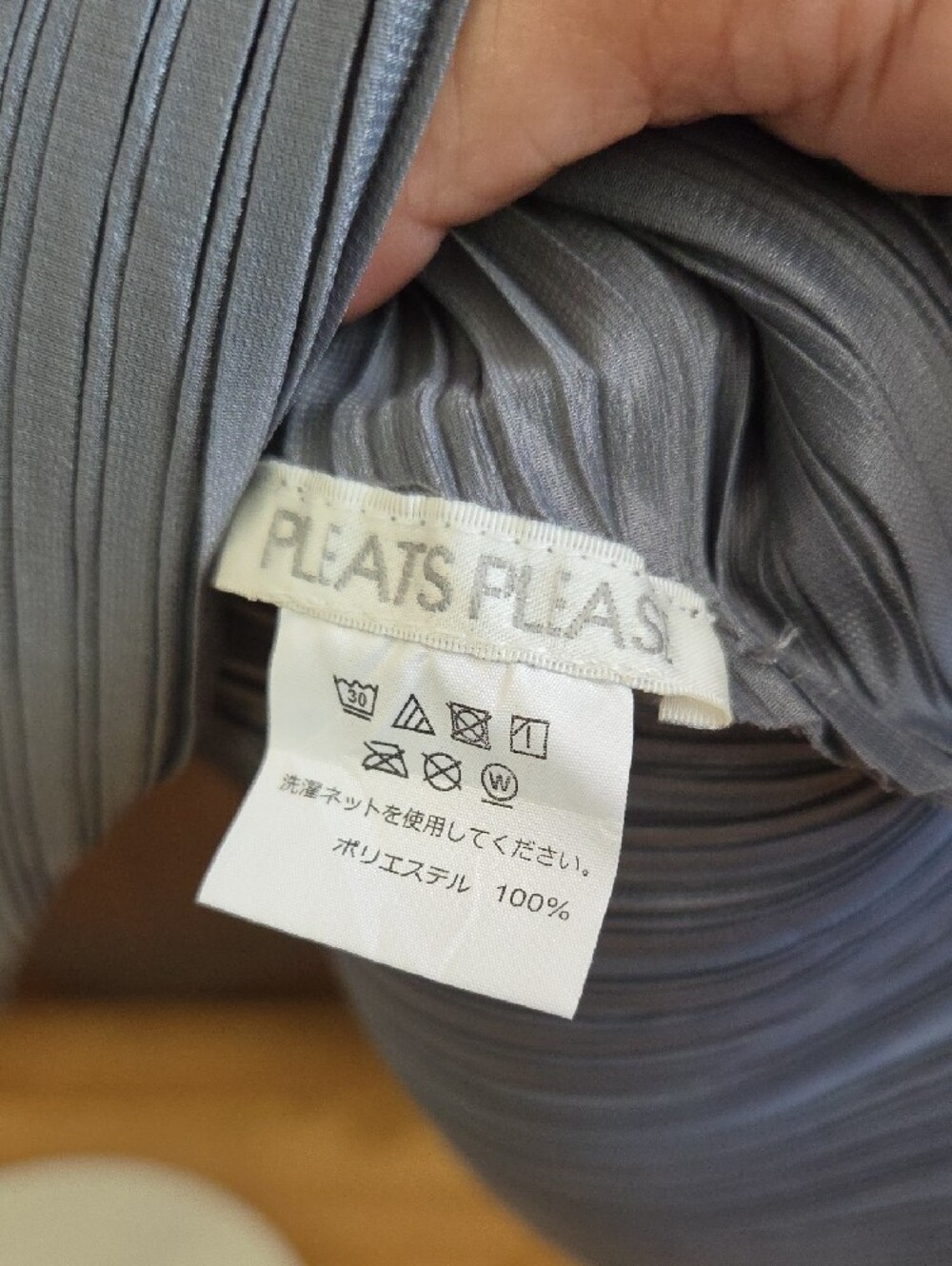 Pleats Please Issey Miyake in Slate Blue - Picture 5 of 7